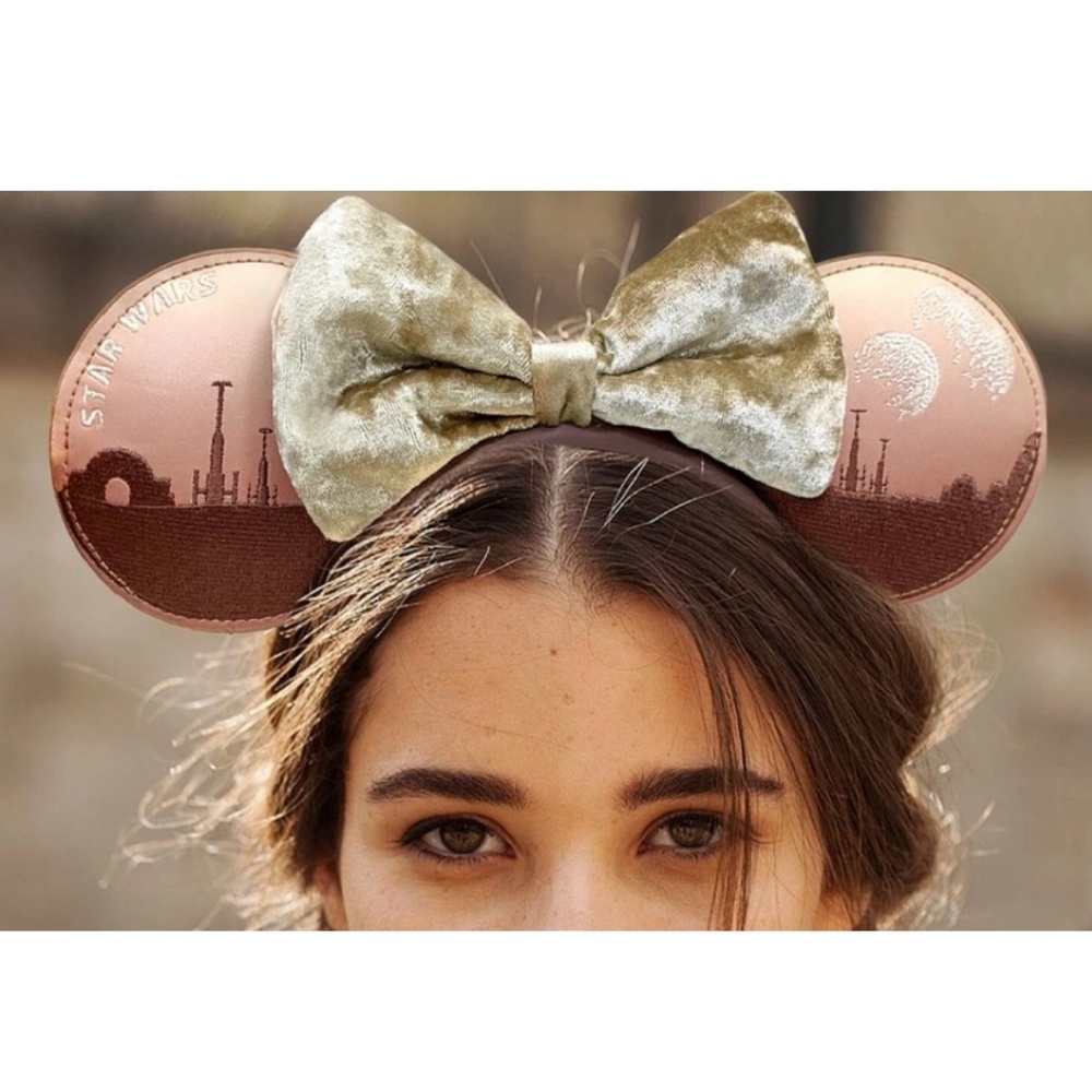 NWT DISNEY LOUNGEFLY Star Wars Sands of Tatooine Mickey Minnie Ears Headband
